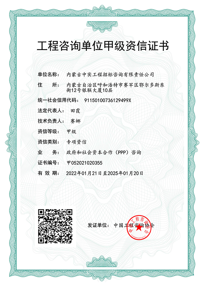 乐动(中国)单位甲级专项资信证书